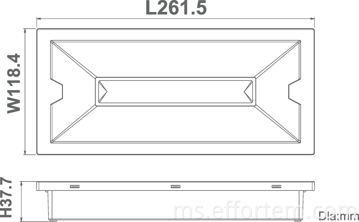 20m visible led bulkhead light